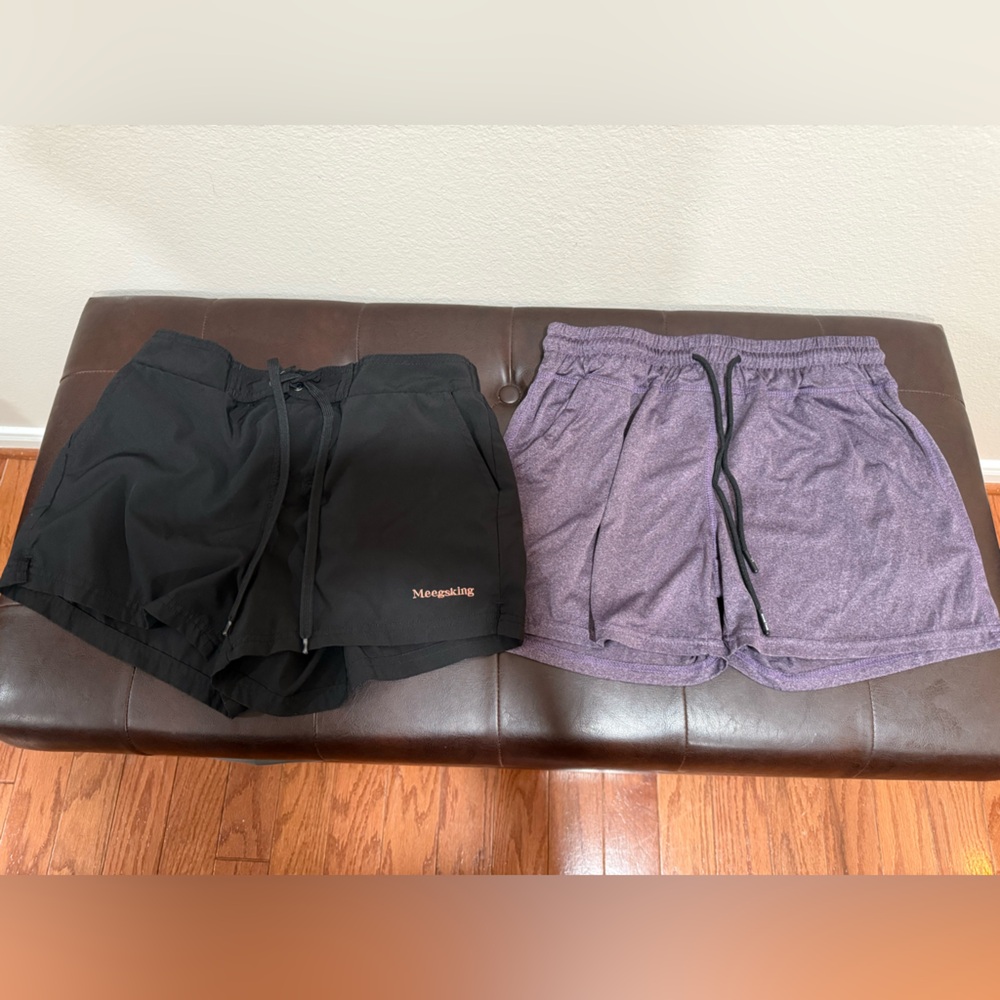 NWOT**** Women’s Black and Purple Shorts